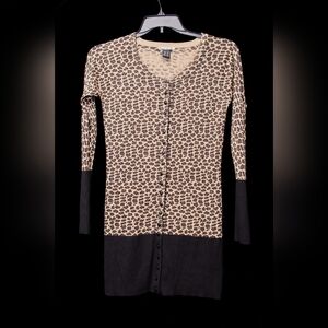 Mac & Jac Leopard Sweater Dress M